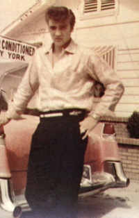 Elvis Presley and his 'Brand New (pink) Cadillac' - circa 1956 - Photo � www.jordans-elvis-world.com